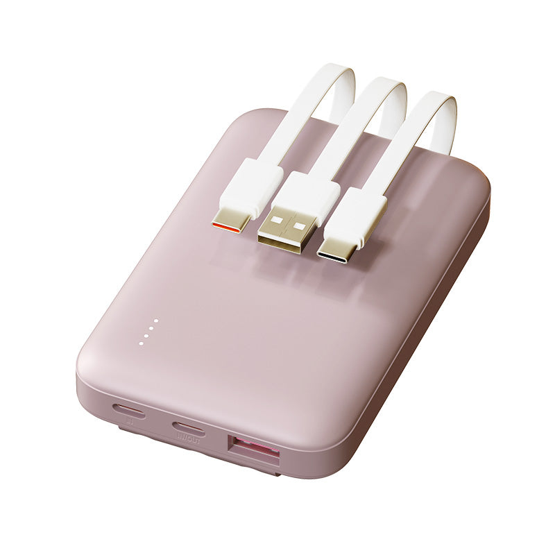 Built-in cable Compact Power Bank (10000mAh)