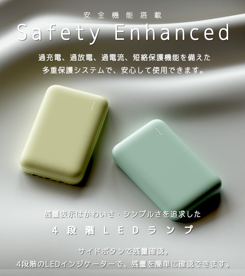 Built-in cable Compact Power Bank (10000mAh)